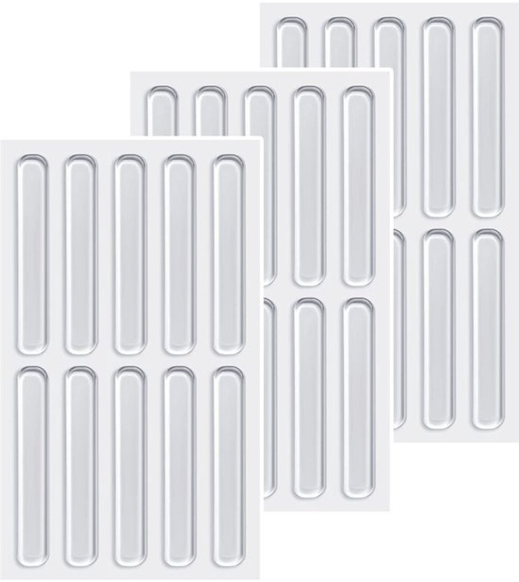 Dailygoody - Elastische Buffers - Transparante Rubberen Voeten - Zelfklevende Bumper - 30 Stuks - Antislip Pads - Voor Meubels en Deuren