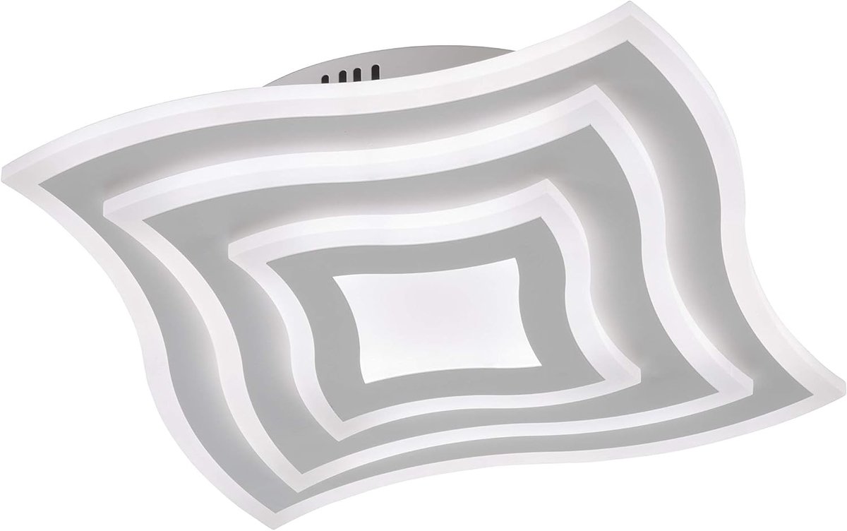 & Honsel Plafondlamp 1x LED 38W wit, cct & dimbaar met afstandsbediening, 43x43x6cm