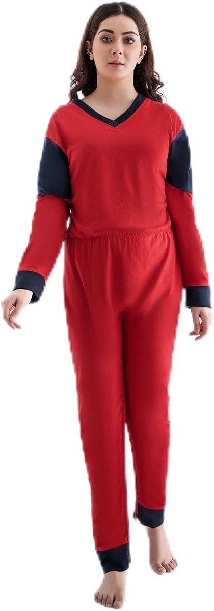 Pyjama | rugrits & beenrits | Nachthemd | Lange mouwen | Plukpak | Maat S M L XL XXL 3XL