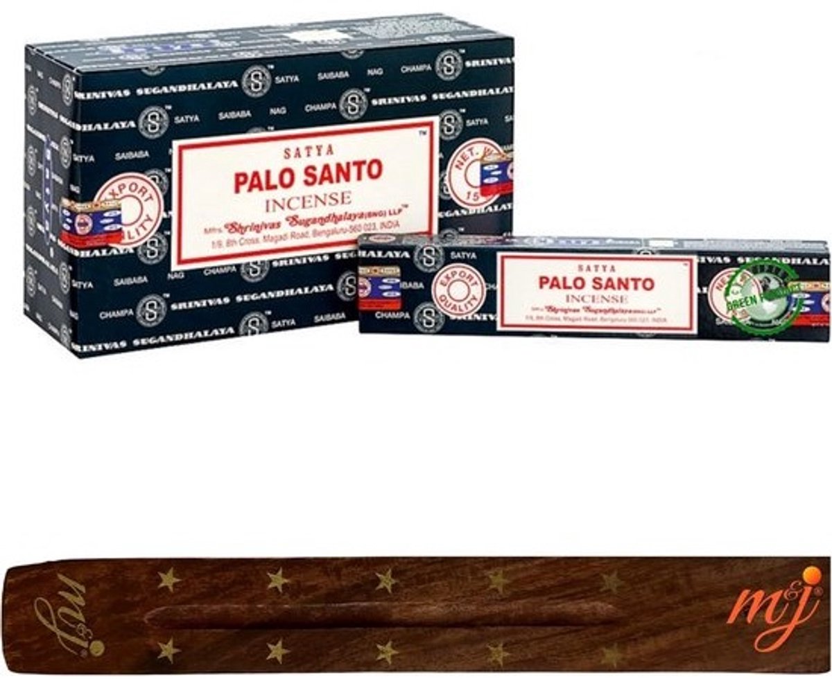 Handgerolde Wierookstokjes Palo Santo Volle Doos met Houder Aromatherapie Spa Yoga