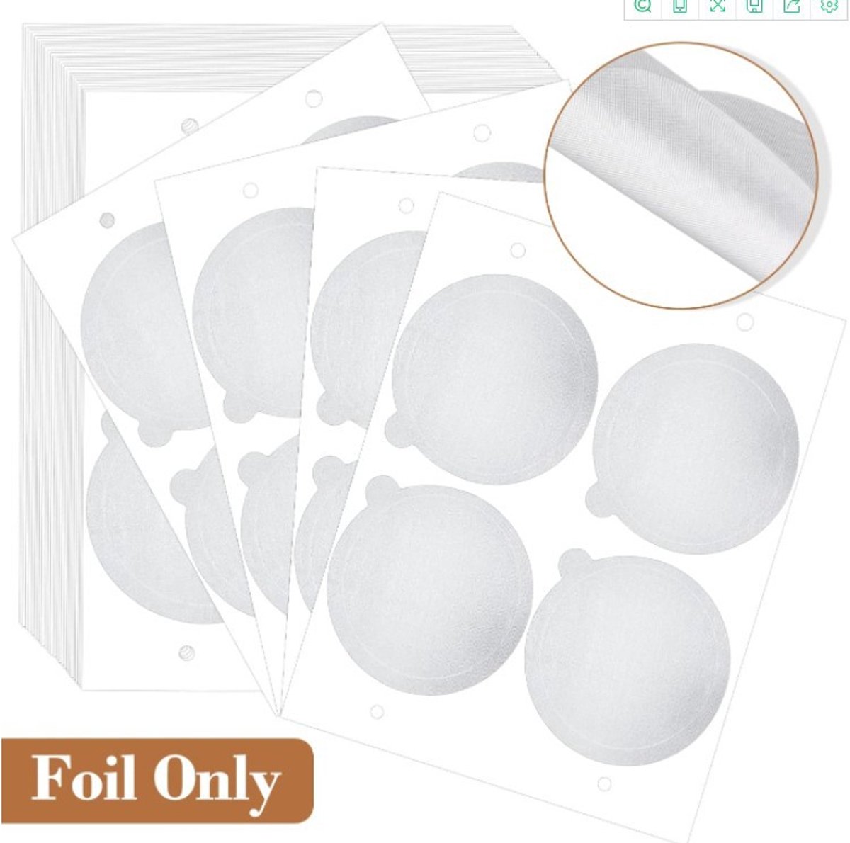 Aluminium folie deksel - voor hergebruik van alle koffiebonen - Food grade koffie deksel - sterke dichtheid - verminderen koffie doos kosten - 63mm-50pcs