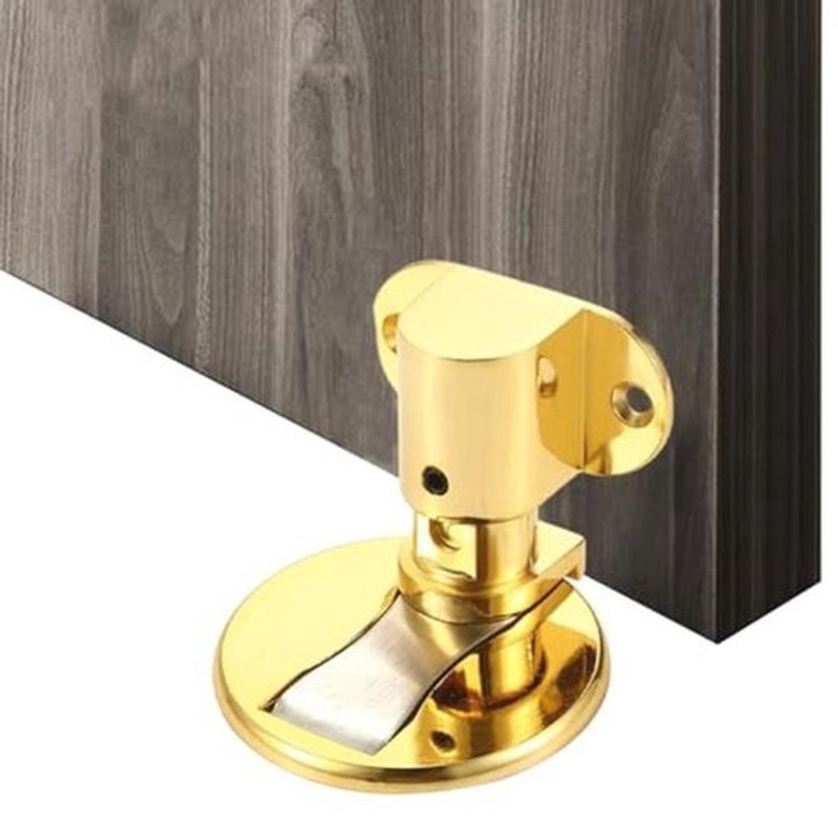 Magnetische Deurstopper - Verstelbare Vloerdeurstopper zonder Boren - Roestvrij Staal