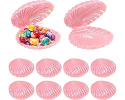 Snoepdoosjes in schelpvorm voor bruiloften, feesten en evenementen - 10 stuks, perfect als gastgeschenk