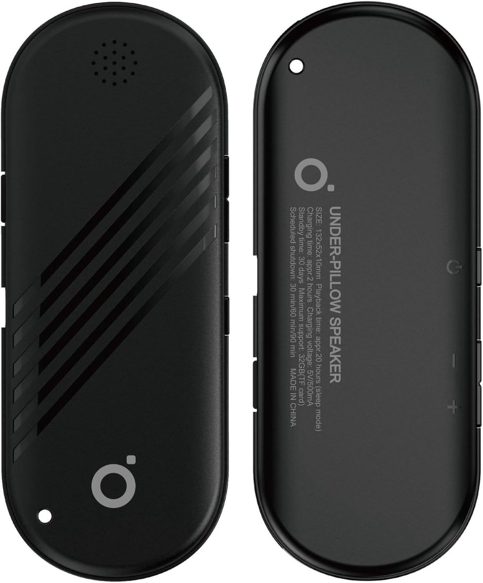 Mini-luidspreker met beengeleiding, diepe bas, Bluetooth-luidspreker voor het slapen, lange batterijduur, MP3- en Bluetooth-dubbele modi (zwart)