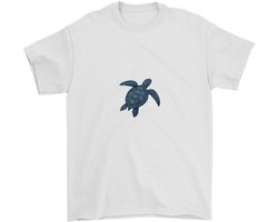 Zeemeermin Shirt – Zeeschildpad met Tribal Patroon – Strand Outfit – Unisex T-Shirt voor Dames & Heren – Origineel Cadeau