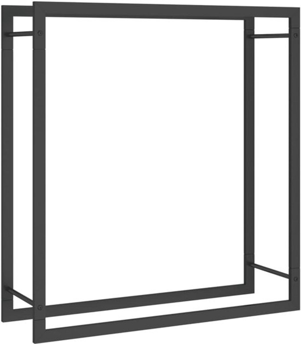 Houtopslag Rek 80x28x86 cm - Stalen Houthouder voor Open Haard