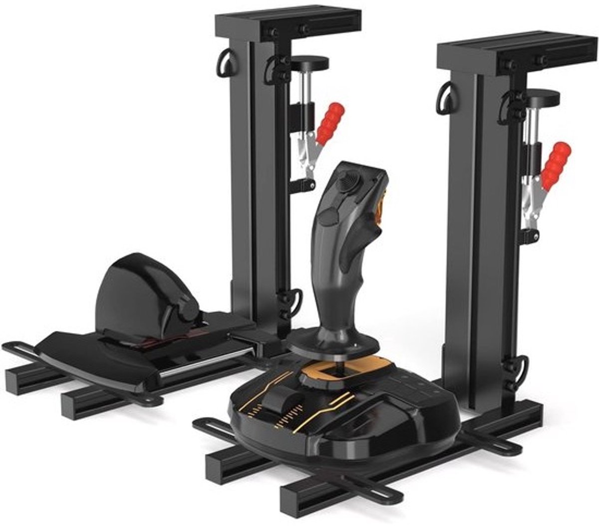 Tafelhouder voor HOTAS Joysticks - Geschikt voor T.16000M, X56, X52 en meer - 2 stuks