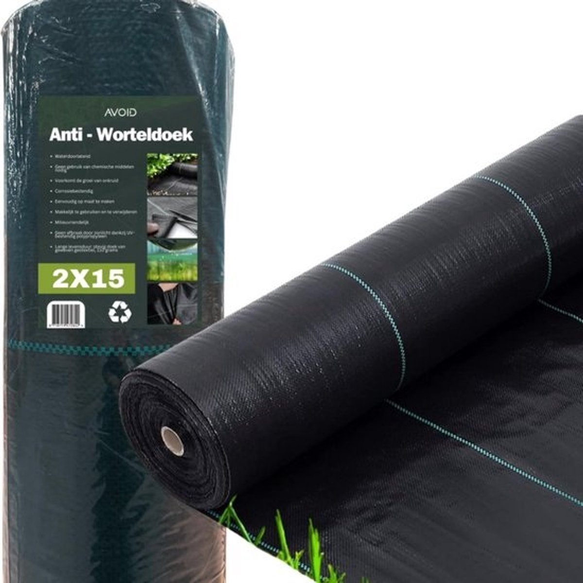 Sterk Onkruiddoek 110 gr/m² voor Tuin en Bouw - Lichtdoorlatend en Duurzaam