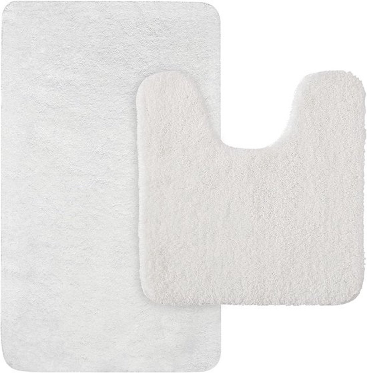 Absorberende Badmat Set 2 Delig - Antislip Badtapijt en U-vorm WC Mat - Super Zacht Microvezel