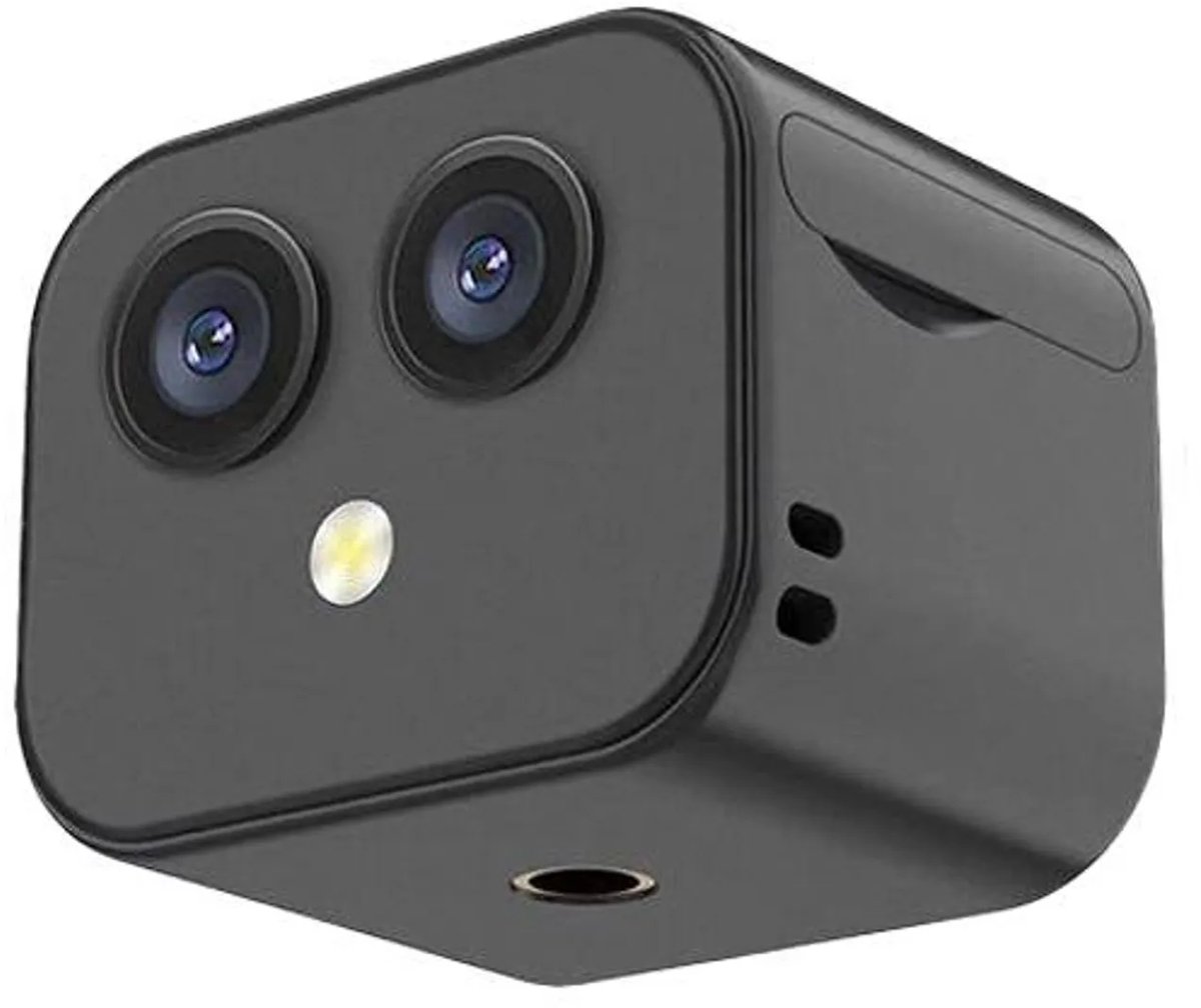 Mini vierkante camera, 1080p HD, 140° groothoek, nachtzicht, bewegingsdetectie, Bluetooth-connectiviteit, loopopname, 64 GB