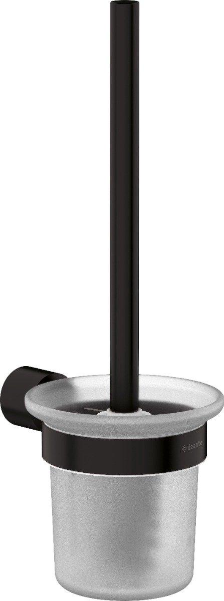 Sanifun Arnika Toiletborstel met Wandhouder – Mat Zwart – RVS 304 – 33,2 cm – Wandmontage