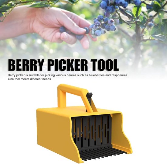 Ergonomische Oogsthark voor Bessen, Ideaal voor Blauwe Bessen en Frambozen, Handige Tuinaccessoires met Kam voor Eenvoudig Plukken — afbeelding 3