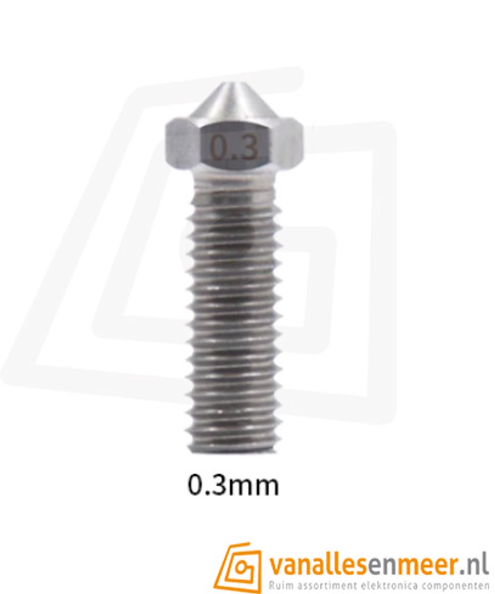 E3D Volcano nozzle RVS 1,75 mm x 0,3 mm