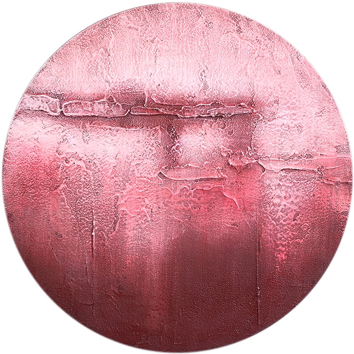 PTMD Cobey Burgundy Canvas Handpainted Wall Panel S