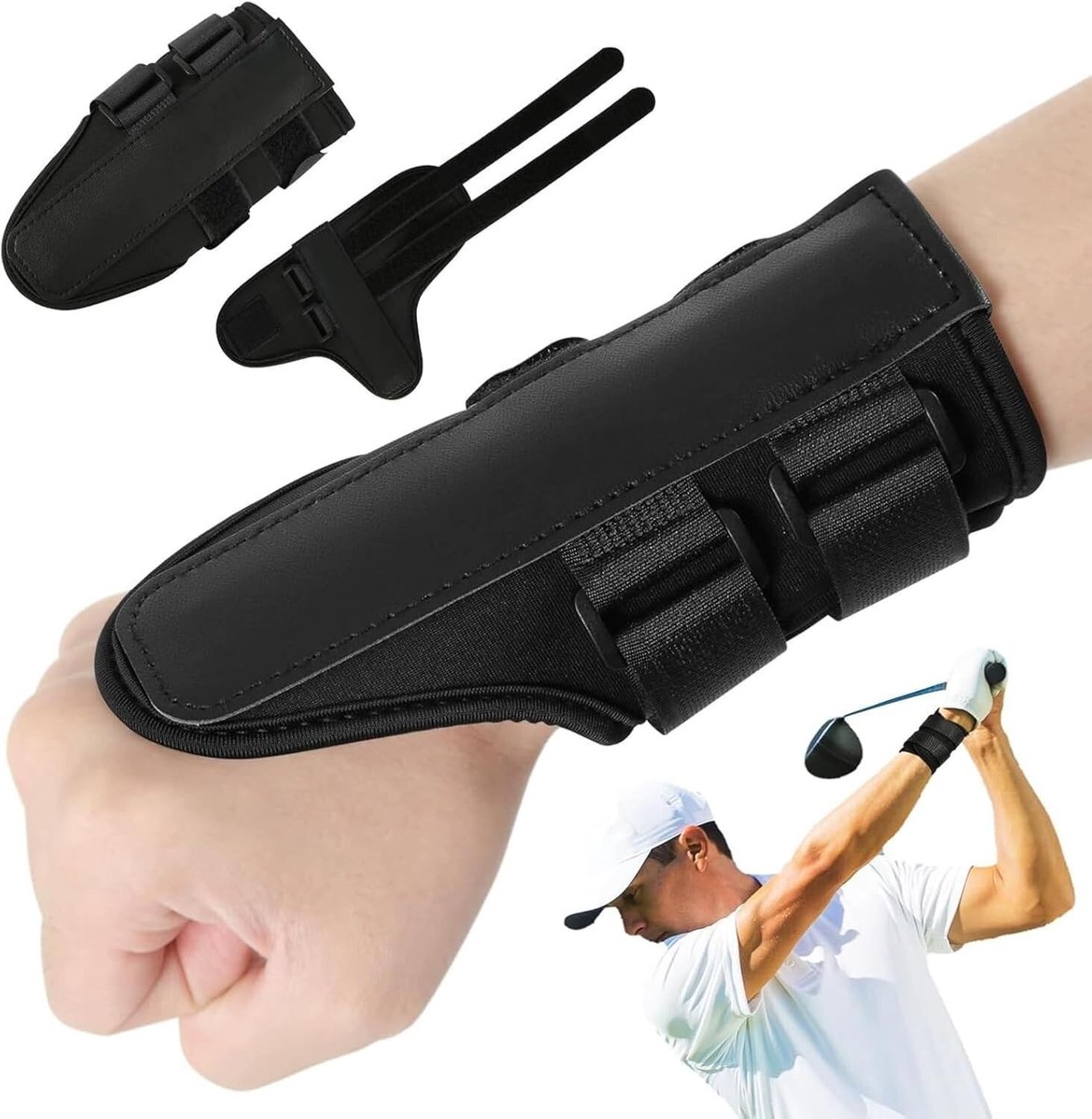 Golf Polsbrace voor Training - Neopreen Polshulpmiddel voor Beginners en Senioren - Verbeter Je Swing en Alignement met Deze Effectieve Oefentool