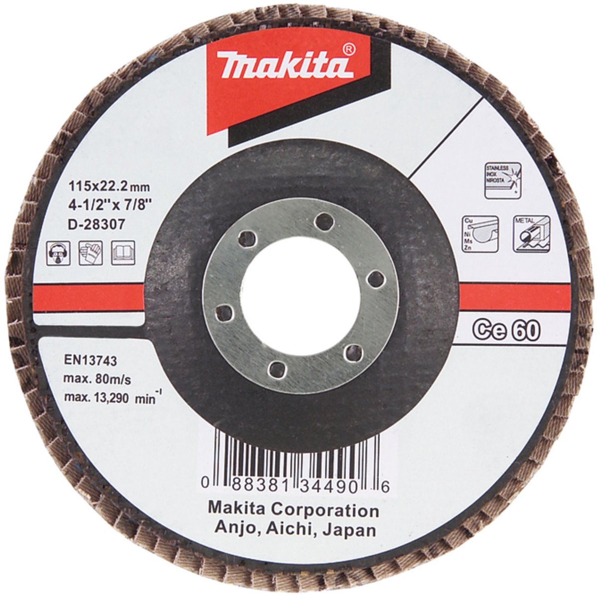 Makita Lamellenschijf 125 mm 40 - D-28335