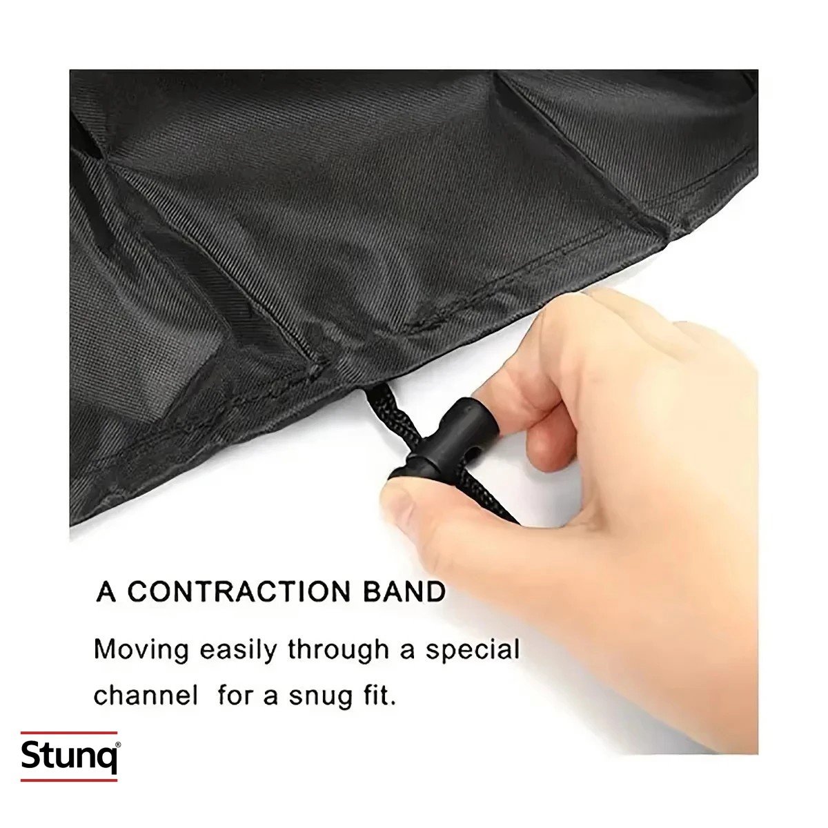 Stunq Tuinmeubelhoes 230 cm – Waterdicht, Anti-UV & Extra Sterk Zwart
