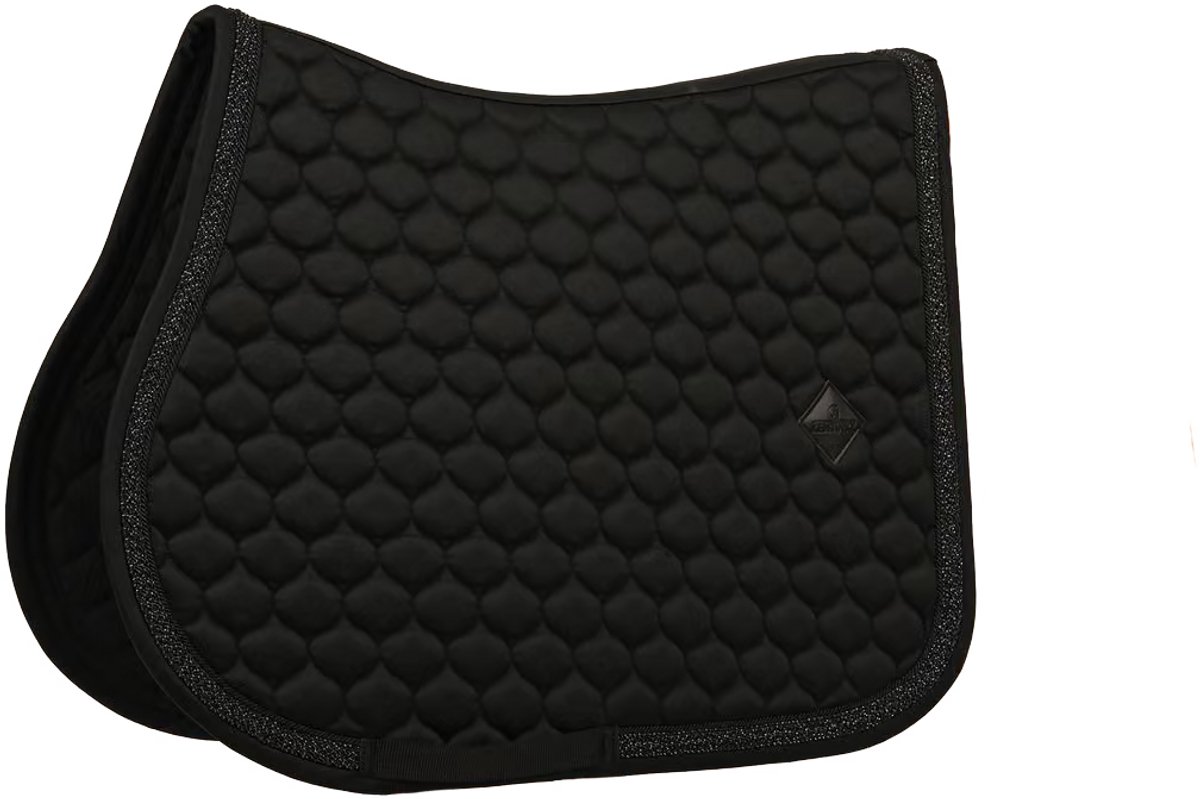 Kentucky Zadeldoek Classic Onion Gevlochten Glitter Koord Jumping Full Zwart