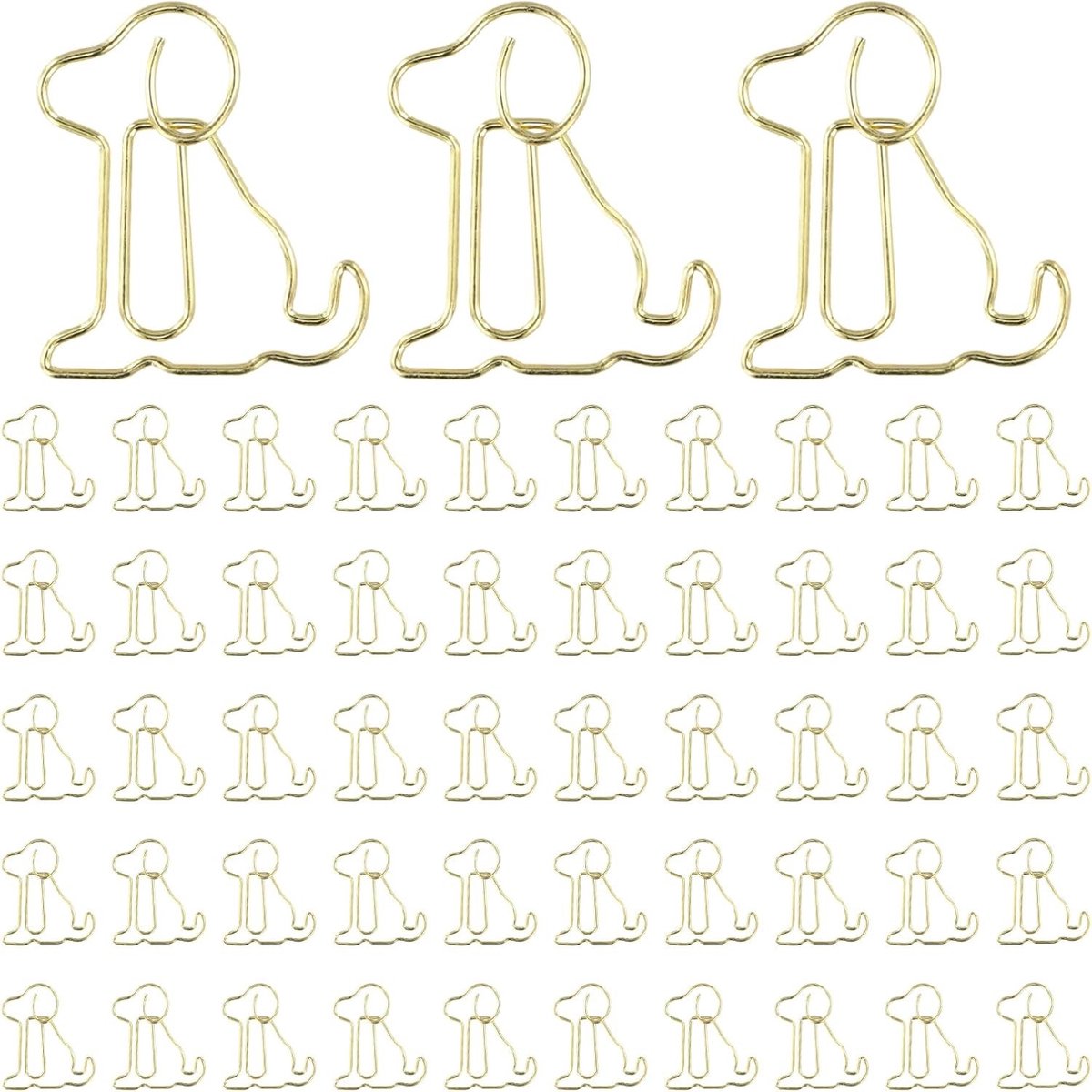 Dierlijke Paperclips Set van 50 Stuks, Schattige Boekmarkeringen, Mini Paperclips voor Thuis, School en Kantoorgebruik