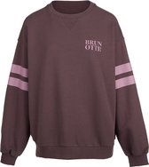 Brunotti - Nessy Sweater Dames - Raisin - Trui - Crewneck - Loose fit - Rib Details - M