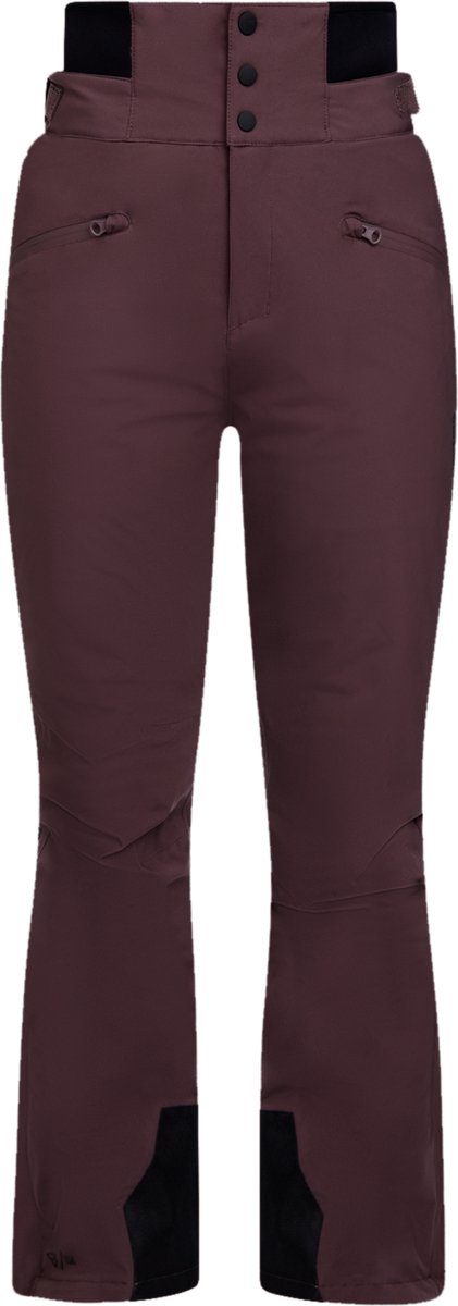 Brunotti Whitewater Skibroek Dames – Ski Broek 15K Waterproof High Waist Fit 4-Way Stretch Raisin
