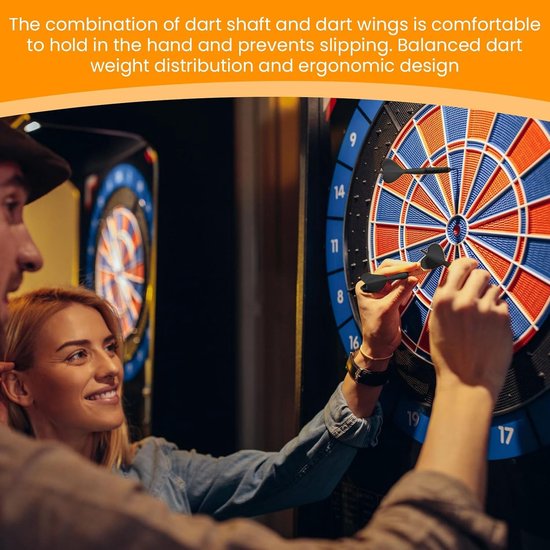 Set van 20 Dart Flights en Schachten - Plastic Dart Accessoires met 2BA Draad, Geschikt voor Dartsport en Competitie — afbeelding 3