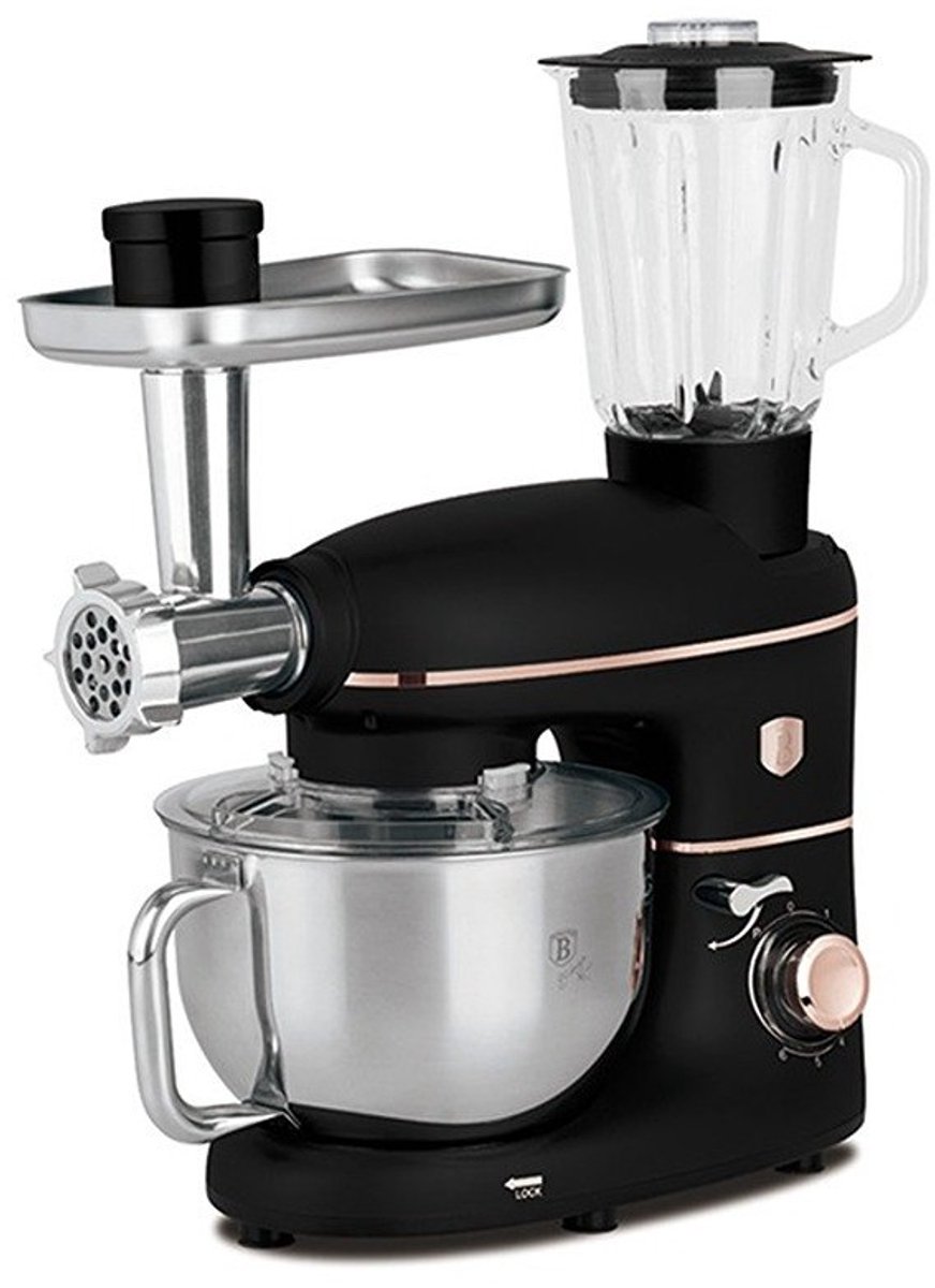 Keukenrobot met molen en mixer, 1500 W, Black Rose Collection