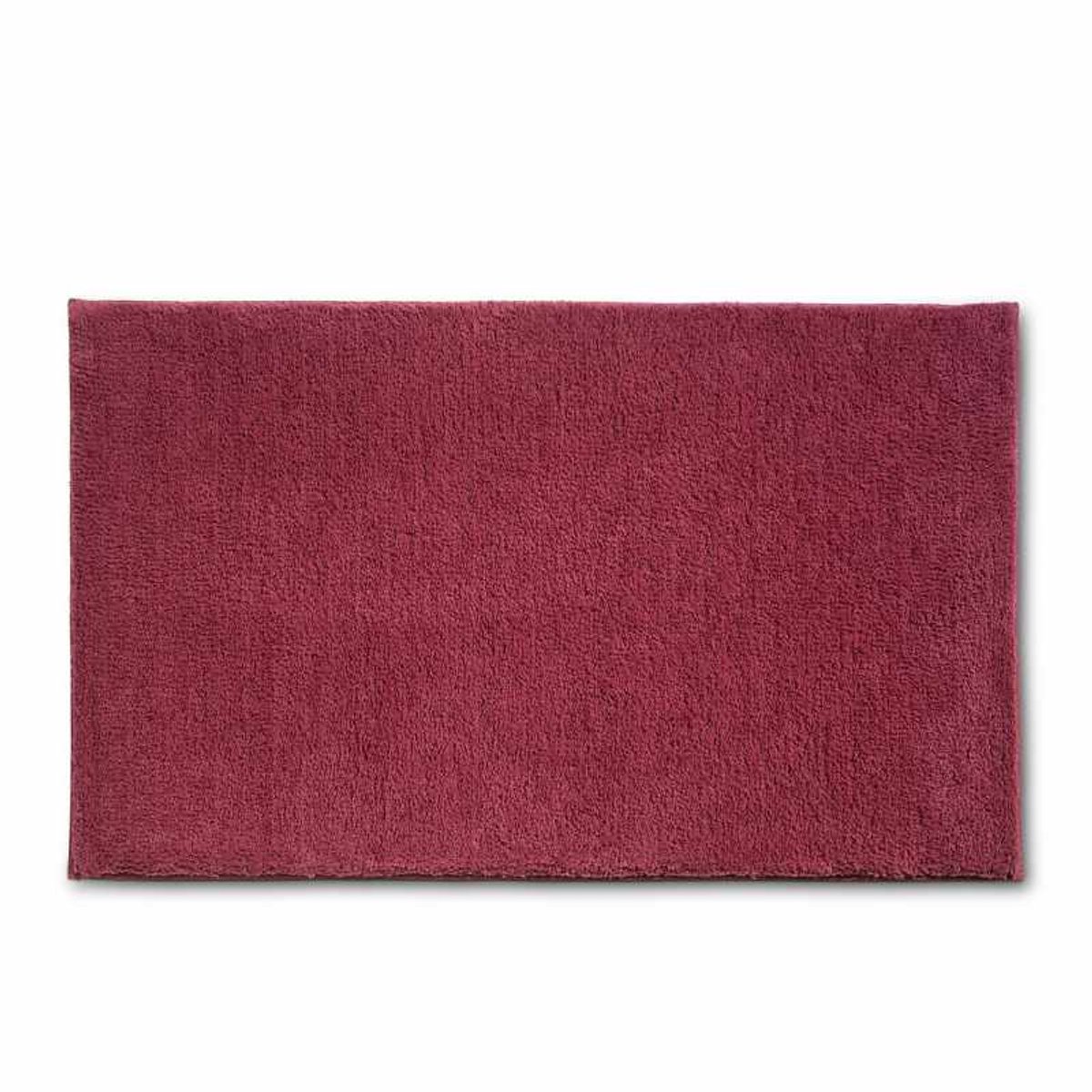 Badkamermat Maja, 100% polyester, frambozenrood, 120 x 70 x 1,5 cm