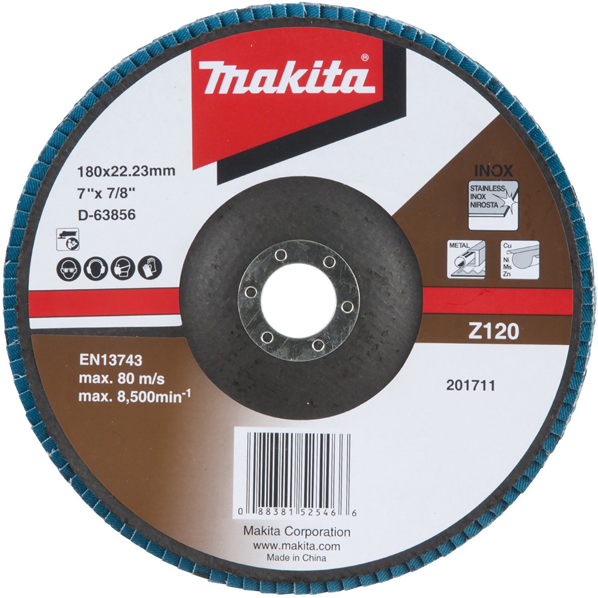 Makita lamellenschijf 180 mm Z120 D-63856