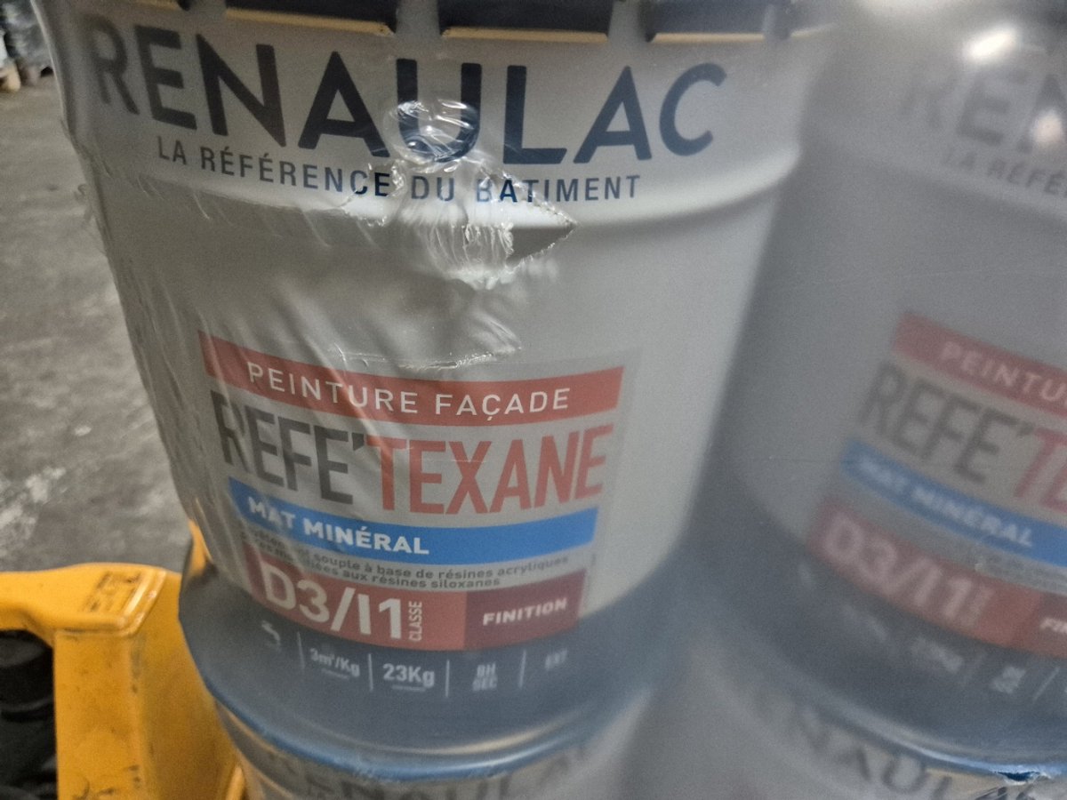 Renaulac Refe'Texane Minerale Gevelverf - Mat - Wit - 23 kg