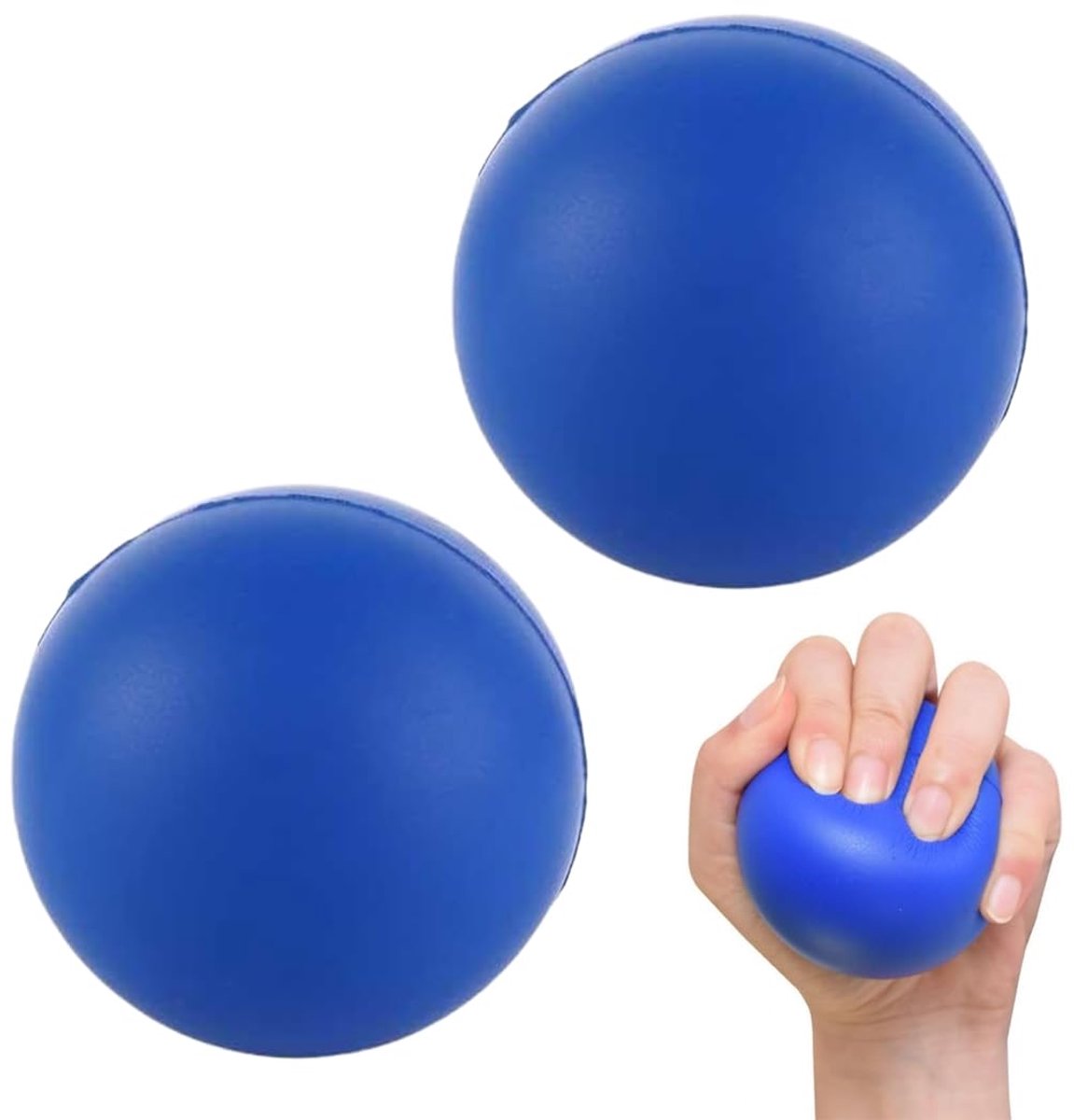 Handtrainer Bal - Gripkrachttrainer Antistress Kneedbal Vingerversterker - Voor Handen & Concentratie Training - 2 stuks