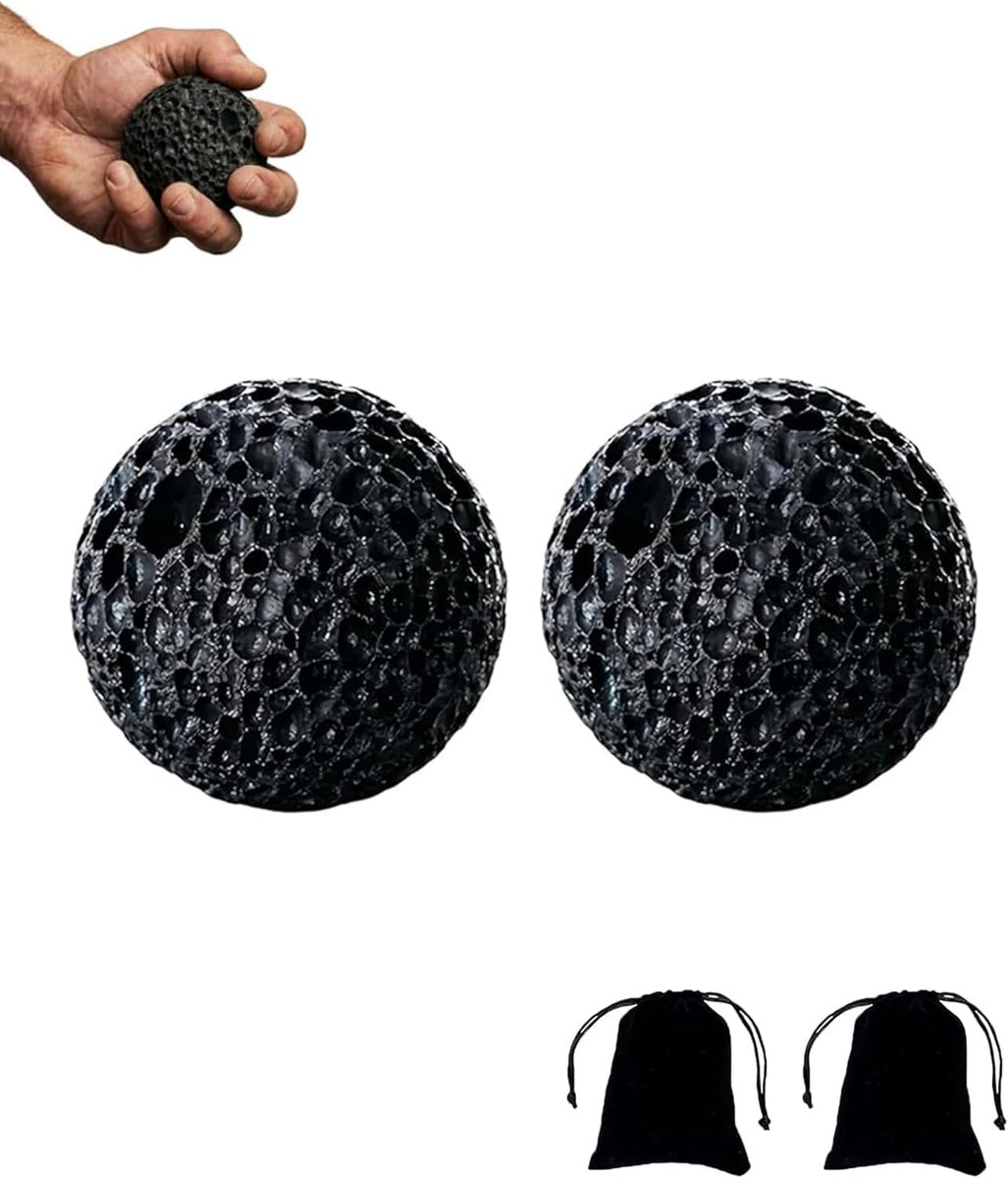 Gripbal voor hand- en vingertraining - Eeltvorming en gripverbetering - Voor klimmen, gewichtheffen en rekstok training - 2 stuks - Ø 5 cm