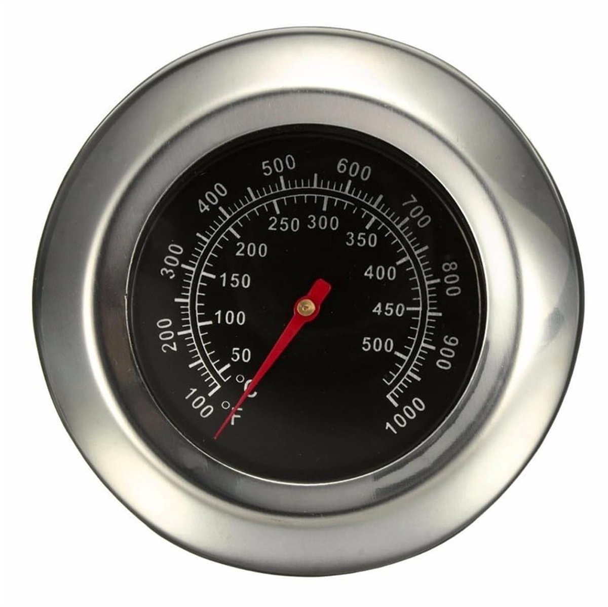 Nauwkeurige Oven- en Grillthermometer van RVS voor Keuken en Buiten, Temperatuur van 50 °C tot 500 °C, Perfect voor BBQ en Bakken