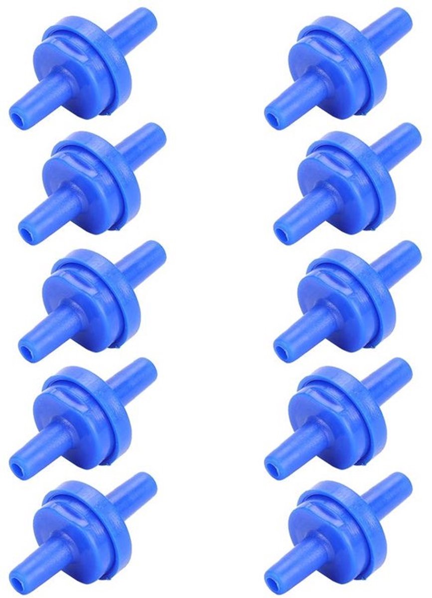 Allecto - Terugslagklep - Plastic waterpomp accessoires - Blauw - 10 stuks - Voor