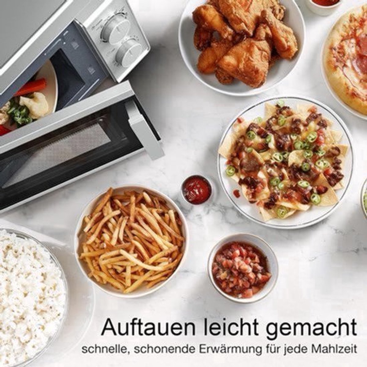 Solo Magnetron – Magnetron Oven – Microwave – Keukenapparaat – Mini Oven – 20 Liter Inhoud – 700 Watt Vermogen