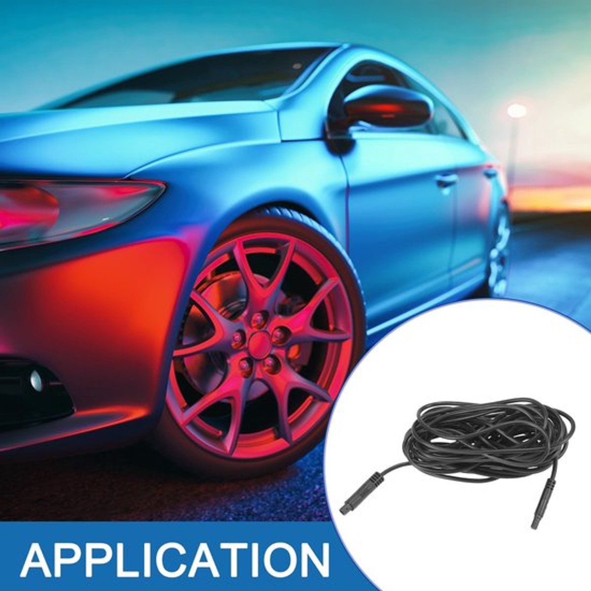Dailygoods- Verlengkabel 5 meter - 4-pins - Achteruitrijcamera - Dashboardcamera