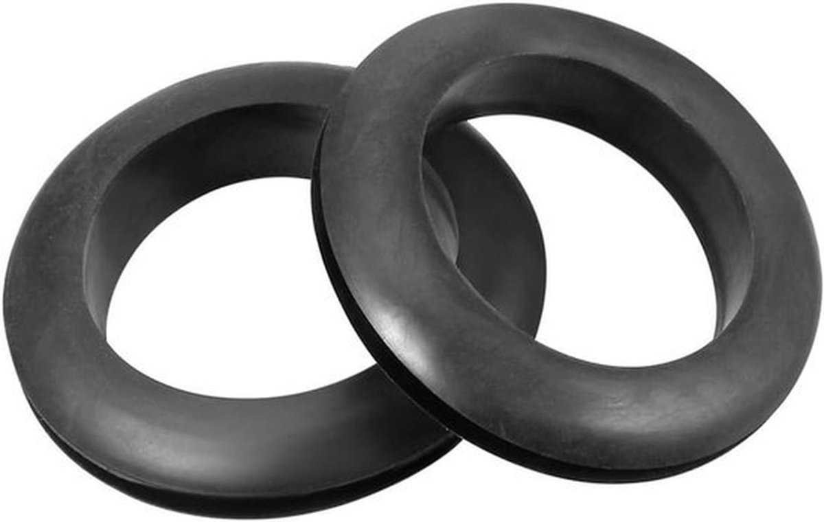 Rubberen Doorvoertules - Kabel Beschermers Pakkingen - Draad Beschermen - Hoge Treksterkte - 35mm - 10 Stuks - Zwart