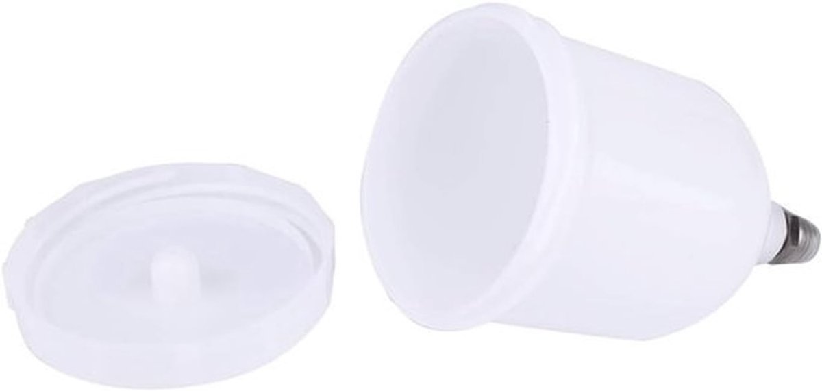 Verf Cup voor Airbrush, Plastic Gravity Feed Pot met Mannelijke Draadverbinding, Ideaal voor Taartdecoratie en Modelverfwerkzaamheden