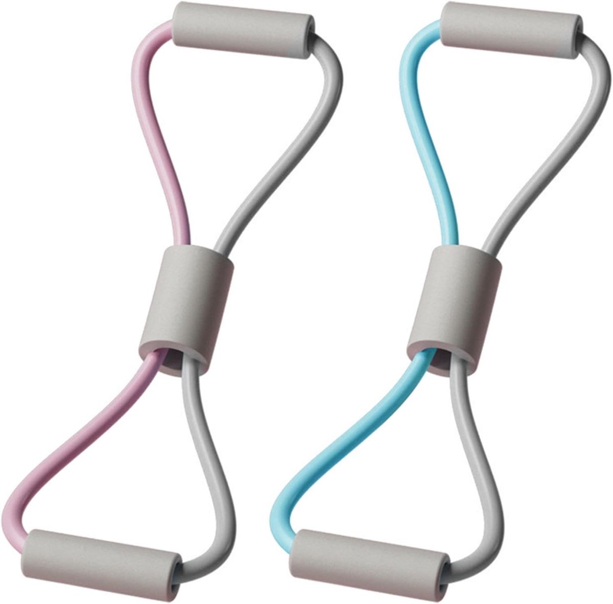 Set van 2 Weerstandsbanden voor Fitness, Stretching, Yoga en Krachttraining - Ideaal voor Thuisgebruik en Revalidatie
