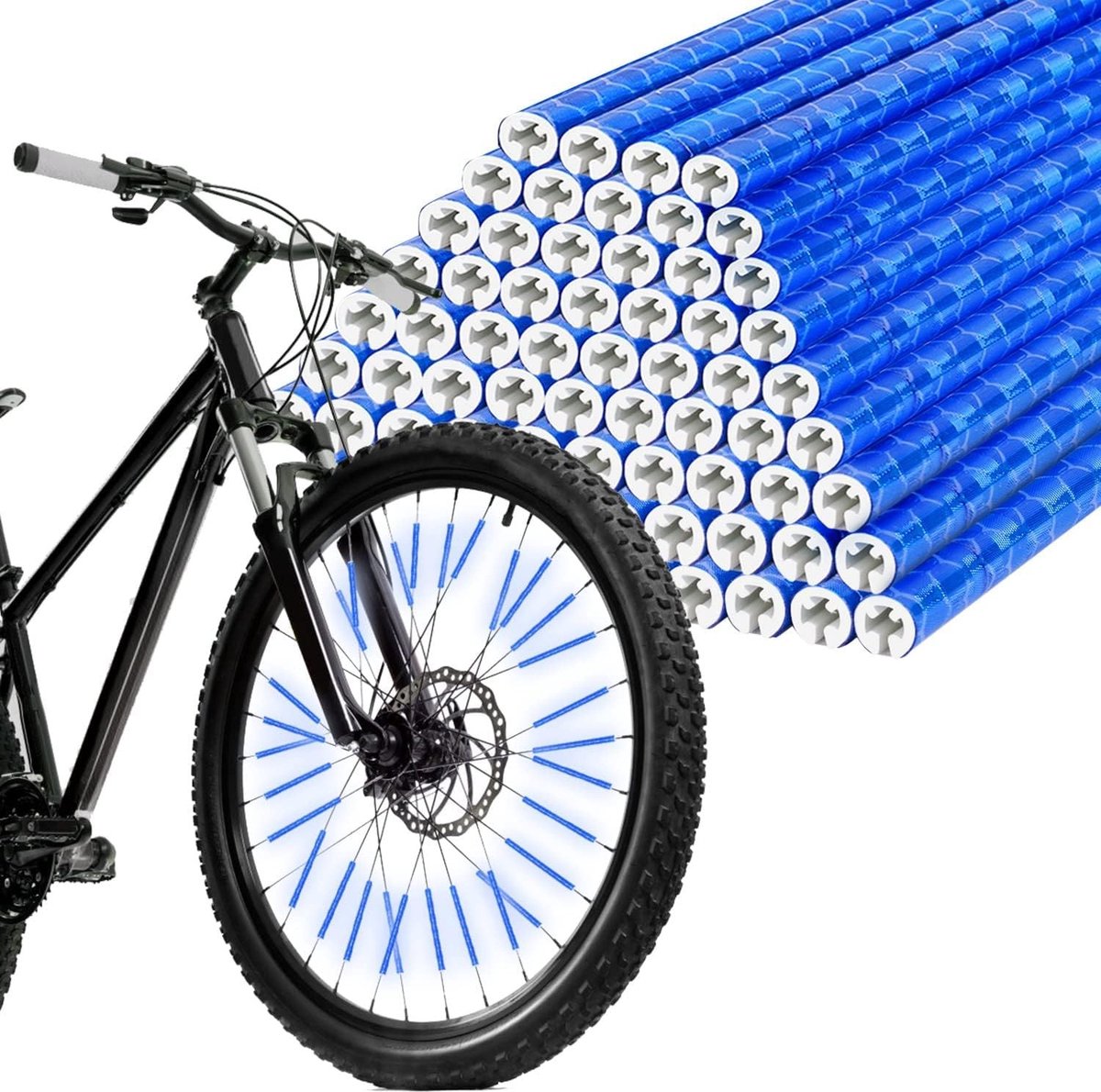 48 Stuks Fietswiel Reflectoren - Universele Reflecterende Clips voor Spaken - Veiligheid en Zichtbaarheid voor Fietsers - Eenvoudige Montage en Geschikt voor Alle Standaard Fietsen