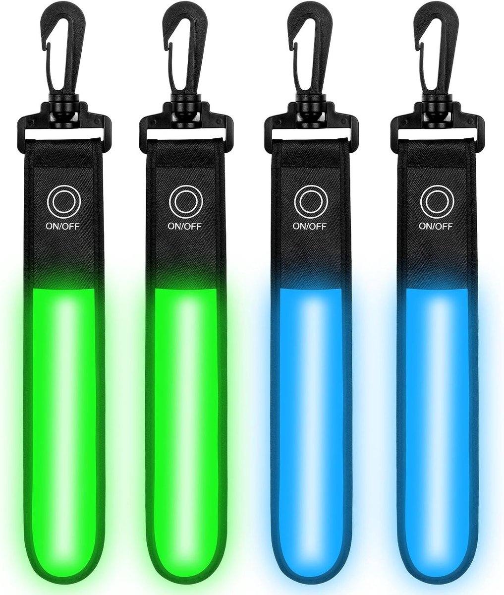 Reflecterende Veiligheidslichten met 3 Modi, Oplaadbare LED Strip voor Hardlopen, Fietsen en Wandelen