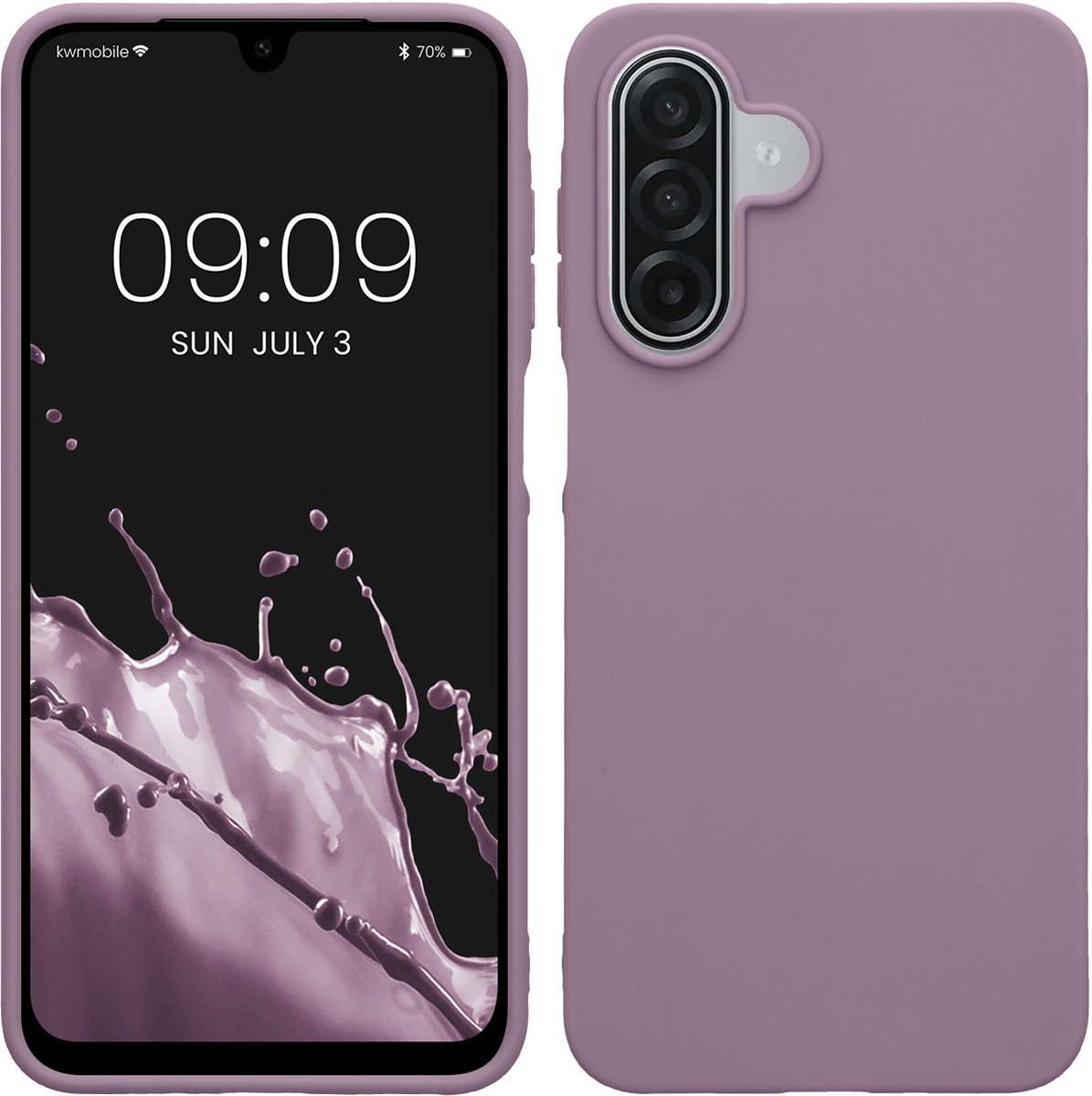 kwmobile telefoonhoesje geschikt voor Samsung Galaxy A18 4G / 5G - Hoesje voor smartphone - Back cover in Bleke iris