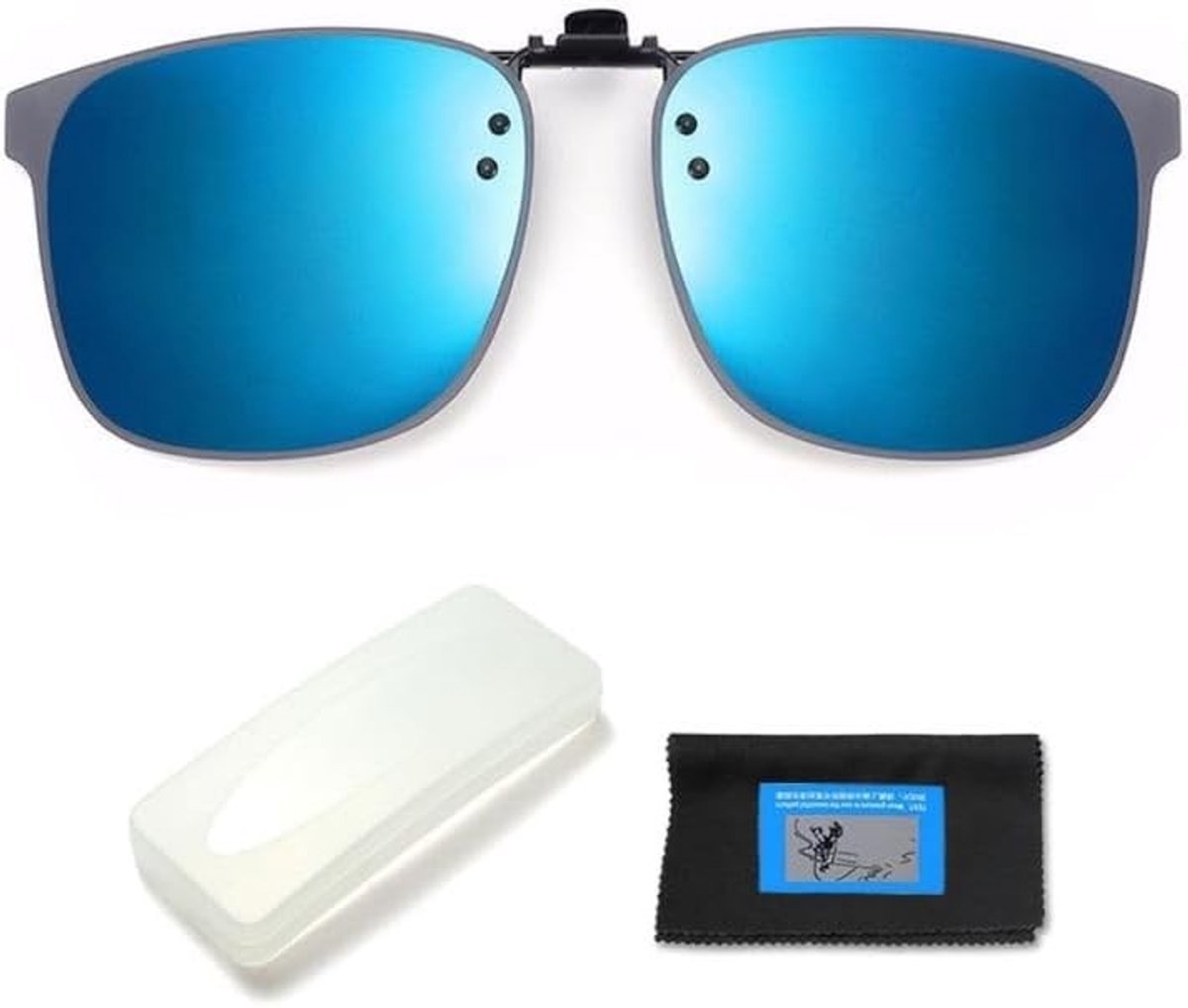 Vouwbare Polaroid Zonnebril voor Draagbare Brilgebruikers - UV400 Bescherming en Comfortabele Clip-On Zonnebril voor Mannen en Vrouwen