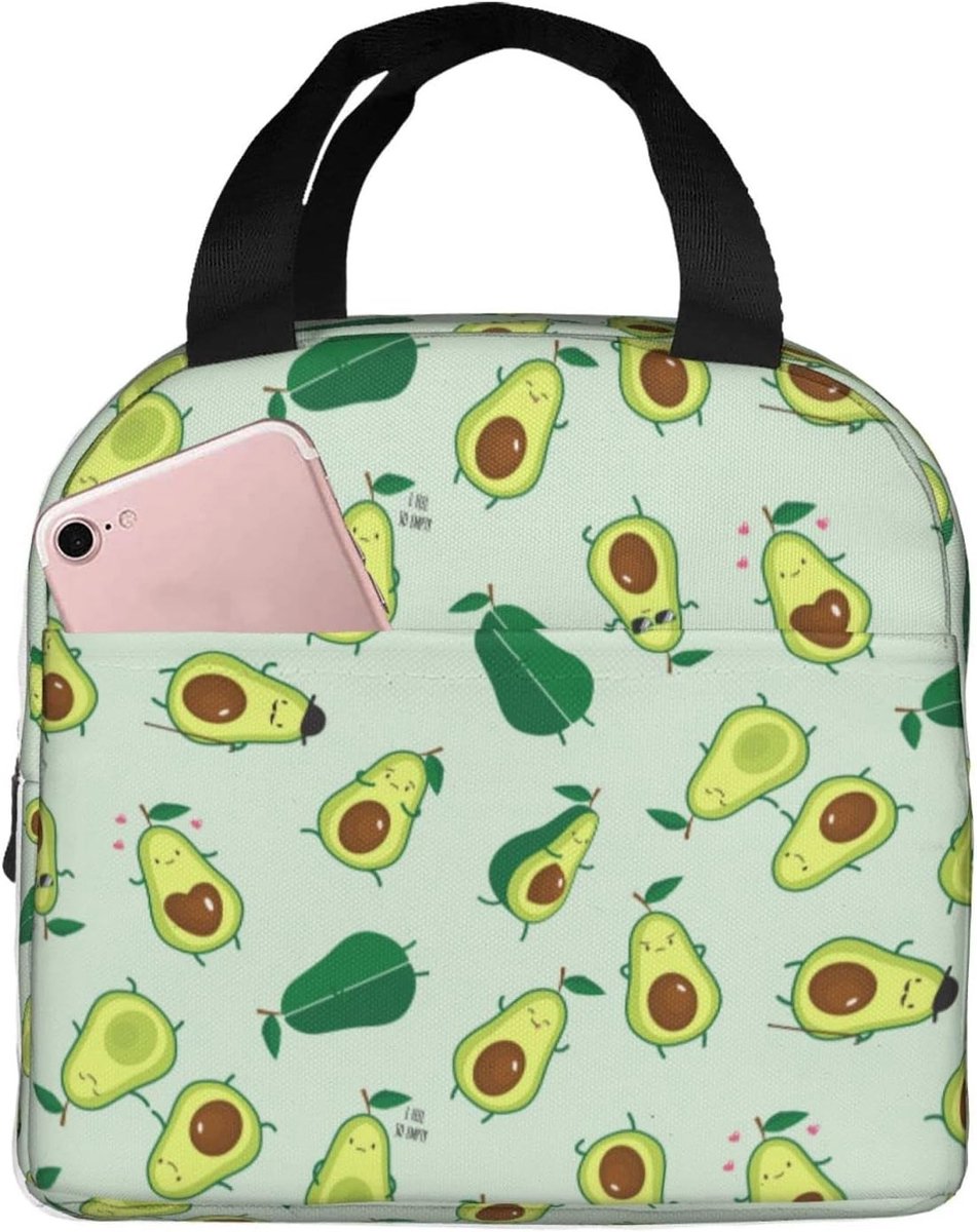 Lunchtas - Groen - 20 x 13 x 20 cm - Geïsoleerde Waterdichte Tas voor Picknick en Werk