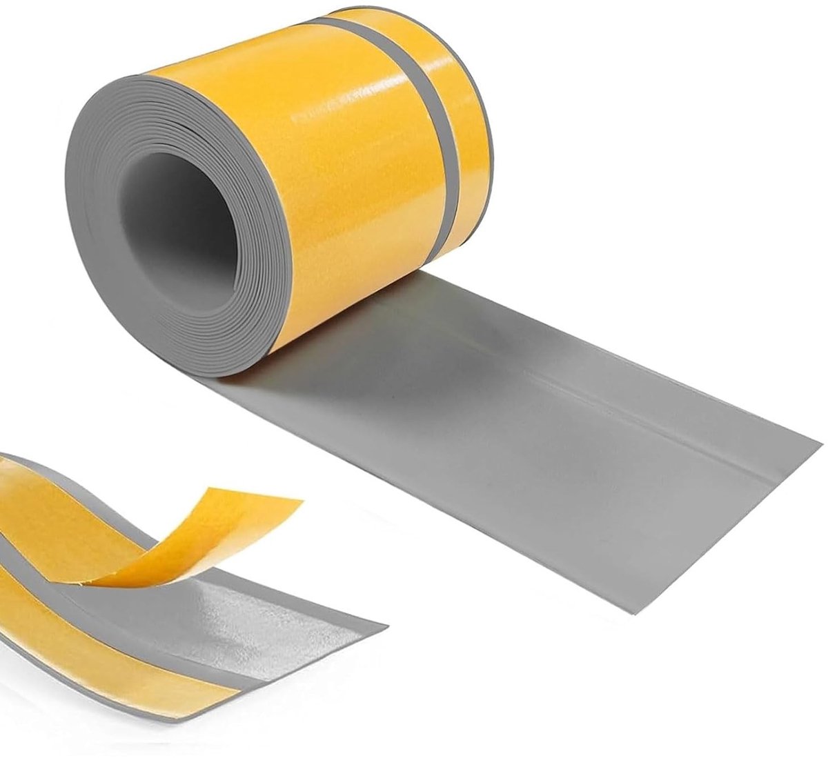 Flexibele Zelfklevende PVC Plinten 12M - Zachte Plinten 50 x 20mm, Ideaal voor Keuken en Woonkamer, Eenvoudige Installatie en Duurzaam Gebruik