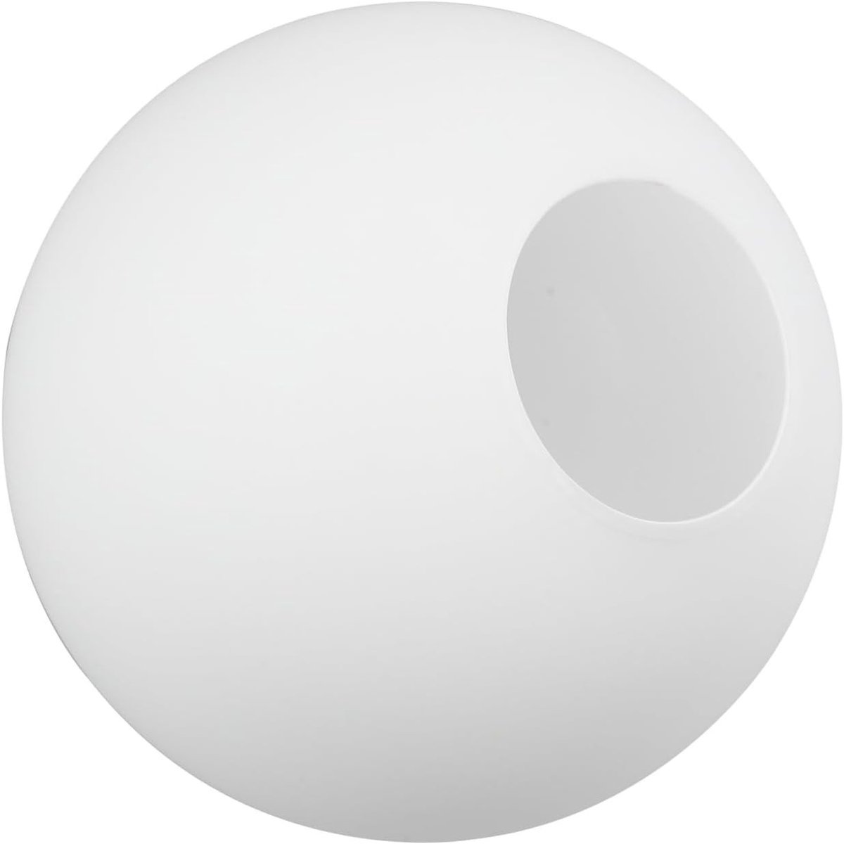 Vervangende Lampenkap van Glas voor Wandlampen, Hanglampen en Chandelier - 12 cm Rond en Wit, Geschikt voor Diverse Lichtbronnen