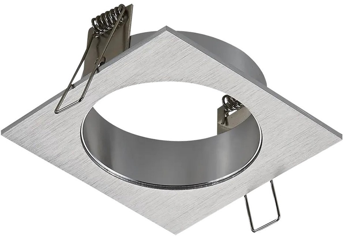 Zoom Base opbouwspot, vierkante aluminium behuizing, 1x GU10 fitting, IP20, 95x95 mm, lichtbron niet inbegrepen