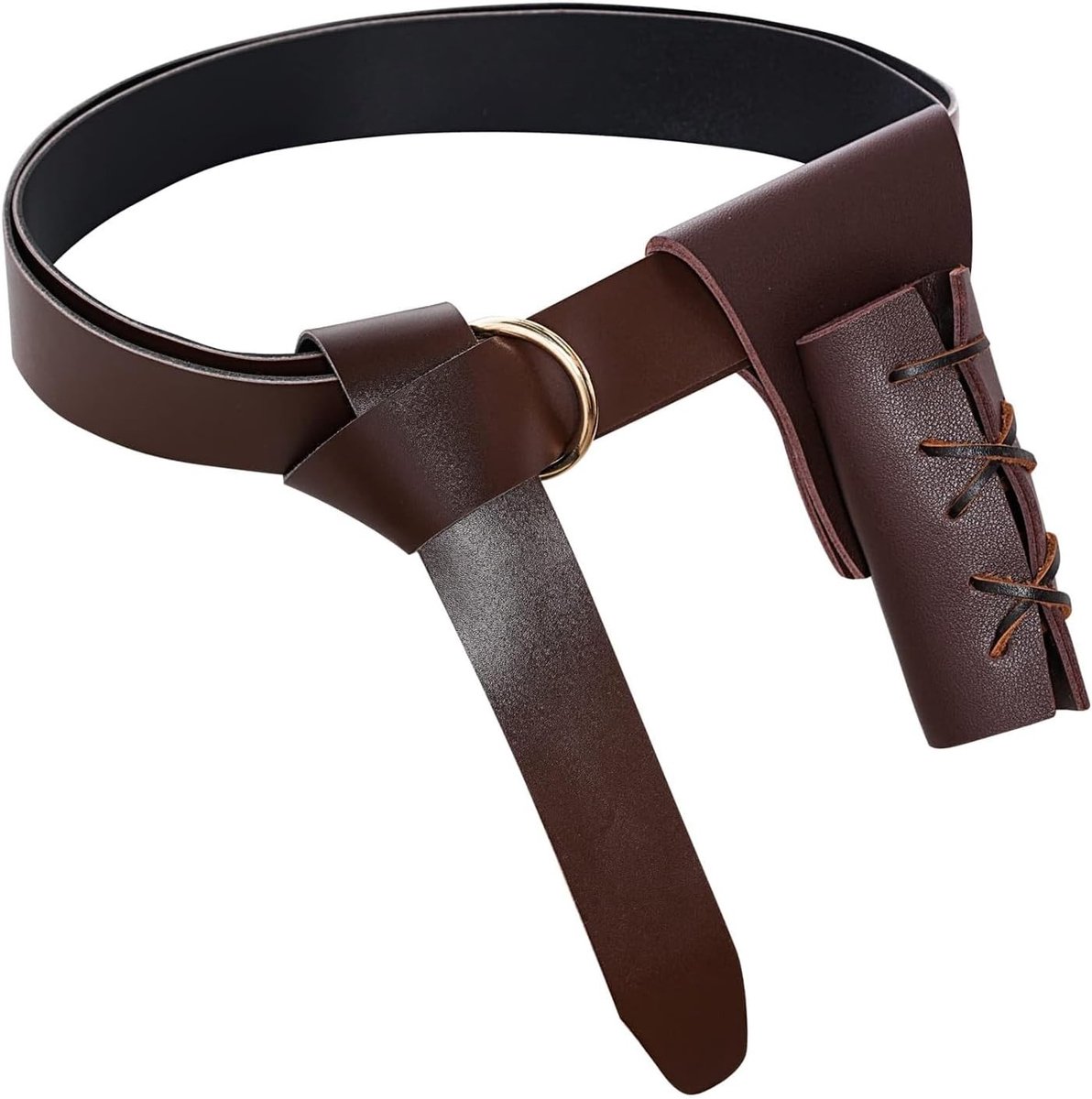 Leren Schede voor Zwaard en Dagger met Leren Band voor Halloween Kostuum van Ridder, Viking of Piraat