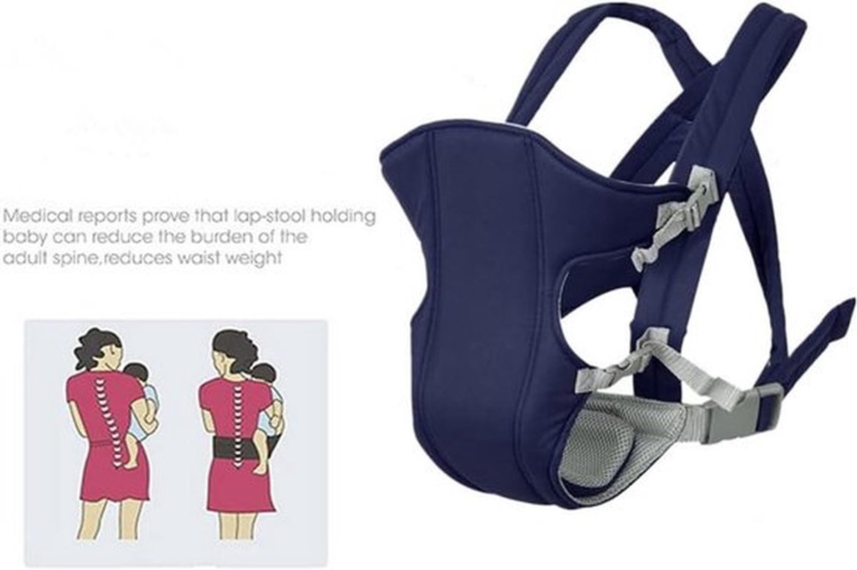 Ademende Babydrager voor Pasgeborenen - Voor en Achter - Comfortabele Draagzak