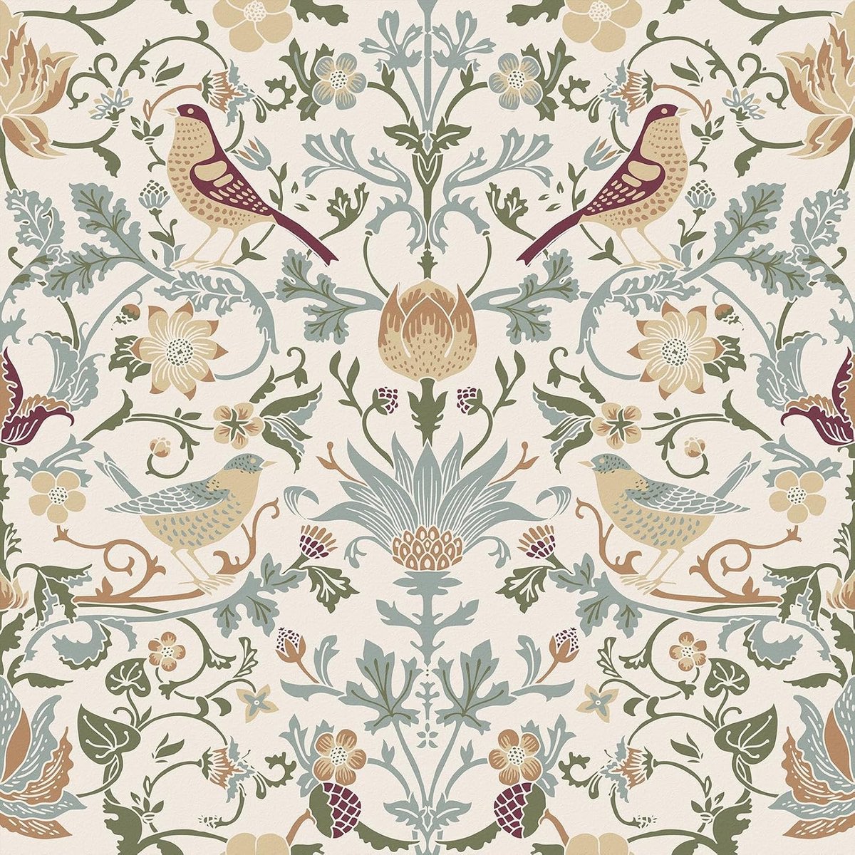 Vintage Zelfklevende Behang met Bloemenpatroon voor Meubels en Muren in de Woonkamer, Ideaal voor Keukenkasten en Slaapkamer, 44.5 x